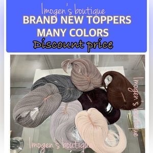 TOPPERS New with tags invisinet comfort fit topper assort colors lengths toupee